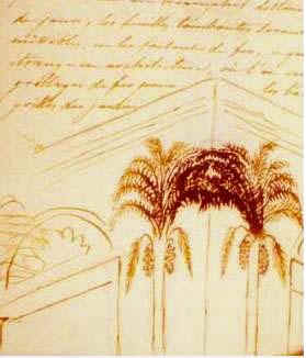 Desenho em um dos Manuscritos de Hrcules Florence